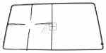 Hisense Gorenje Cooker Pan Support - 364968 Support Grid Sil 3p Ng602 Em921 Cos