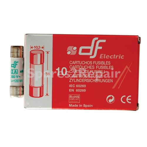 Eska Slow Micro Fuse 10,3x38mm - 2,0a-t Feinsicherung 10,3x38 Inh:10.stk. -rohs-konform-