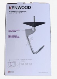 Kneader Hook - Kat53 000ca Aw20011060 Kw Chef Dough Hook Alu Int [Delonghi]