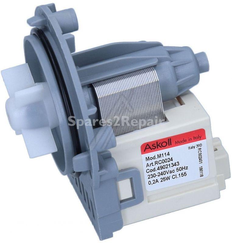 Candy Hoover Drain Pump - M114 Pompa Askoll Rast5 Bulk