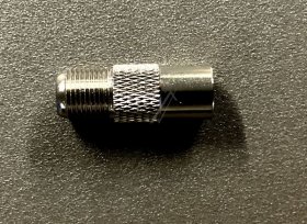 Axing Coax Plug/f-socket - Cfa 5-00 Adapter F Iec Iec-stecker Auf F-buchse