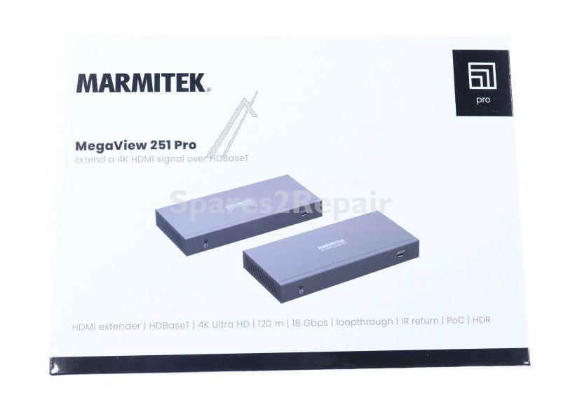 Marmitek Scart Switch Over Box - Megaview 251 Pro Hdmi-extender Utp - Hdbaset - 4k 60hz - 120 M - Poc