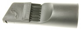 Vacuum Cleaner Nozzle - At5186035400 Black Crevice Nozzle With Brush 2753 [Delonghi]
