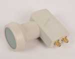Schwaiger 40mm Feed Twin Lnb Universal - Digital Twin-lnb Sun Protect Hellgrau Weiß