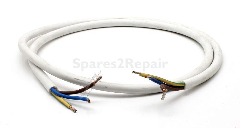 Mains Power Lead - 32009754 Power Cord (unplugged white) [Vestel]