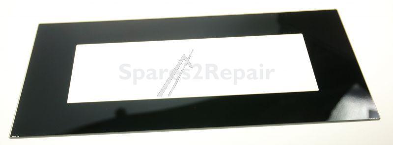 Oven outer Door - 140225496227 Front Glass Black 594x471mm [Electrolux Aeg]