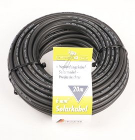Schwaiger Cable/plugs/adapter - Solar Somc2003 Connection Cable Solar Module Solar Cable 6mm² 20m (without Plug)