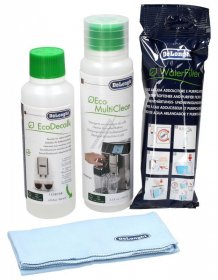 Workshop Service Aids - Dlsc306 As00010167 Coffee Care Kit Maintenance Set For Coffee Machines With Water Filter Ecodecalk Eco Multiclean Microfiber Cloth Wat [Delonghi]