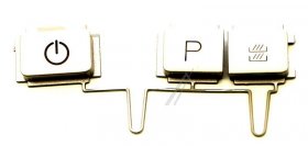 Switch Set - C00508492 488000508492 Buttons Core Essent Inox -left [Whirlpool Indesit]