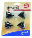 Dynavox Cushion - Noisekiller Sub-watt-absorber Box Spikes For Speakers Black 4 Pieces
