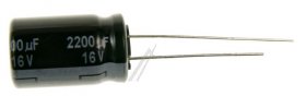 Panasonic 16v Radial Electrolytic 105 De - 2200uf-16v Elco Radial Pan 105° 12,5x20mm