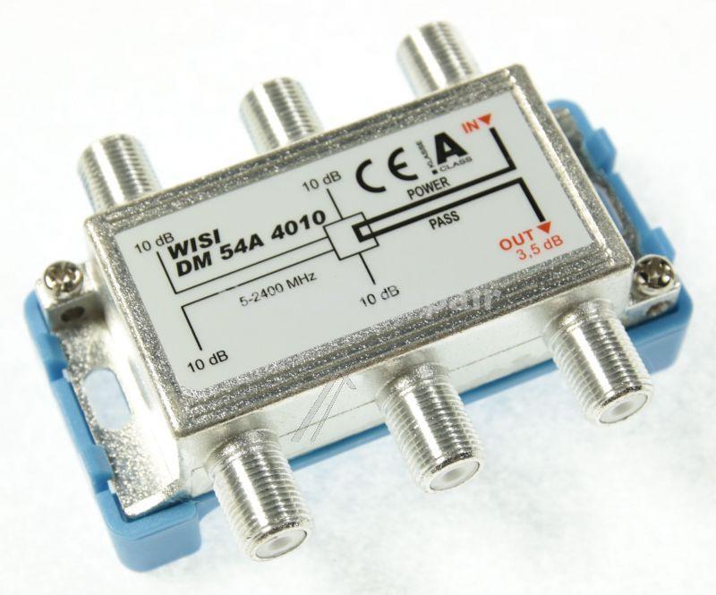 Wisi Aerial Distributor - Dm 54 A 4010 Abzweiger, 4-fach, 11-12,5...14 Db, 1 StÜck, 5...2400 Mhz