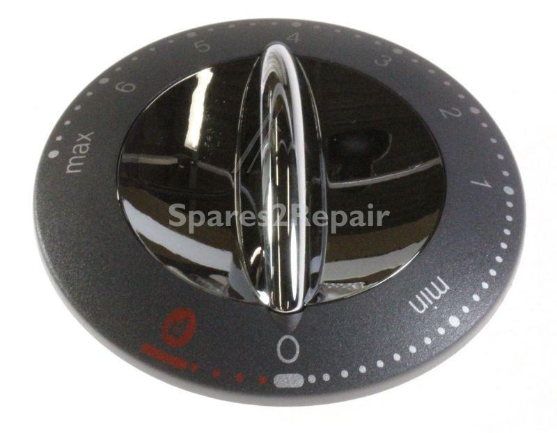 Button - Kw664167 Grey-chrome [Delonghi]