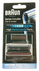 Braun Shaver Head - 10b 81387932 Combi Pack 10b (series 1 Freecontrol) Black