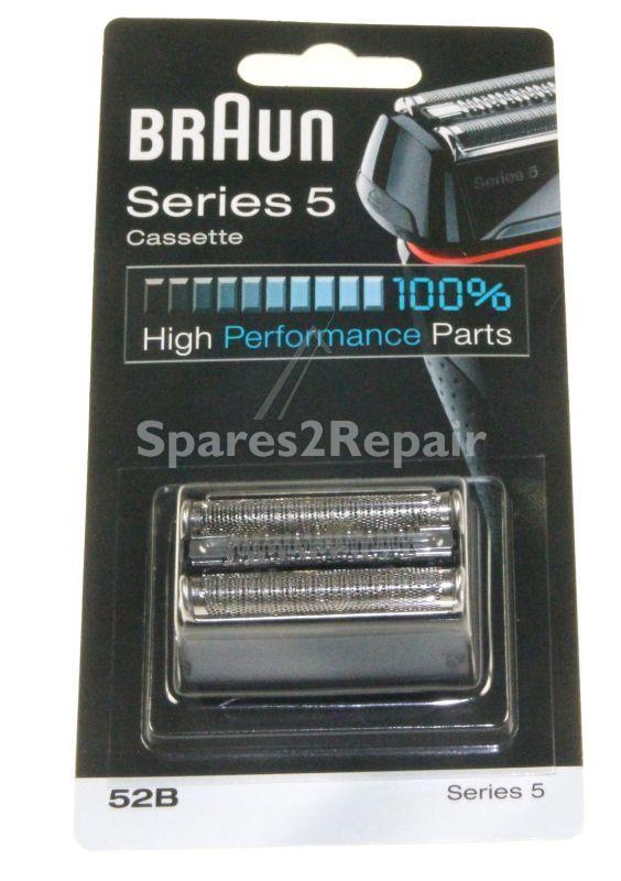 Braun Shaver Head - 52b 81384829 Cassette Series 5 Silver 52b