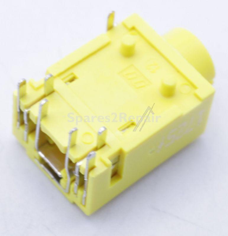 Samsung Headphone Jack - 3722-003814 Jack-phone 1p-7c ni+sn yel angle 3 5pi 1