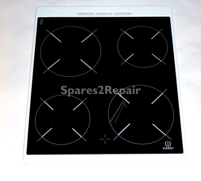 Ceramic Surface - C00302668 482000062881 Hob Top Glass Vtc+cornice Black [Whirlpool Indesit]
