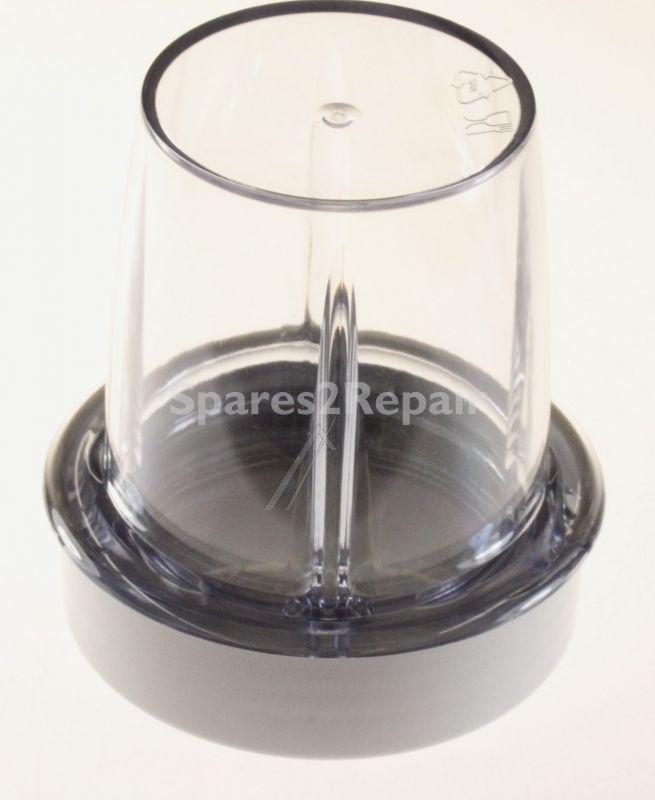 Mixer - Blender Bowl - Kw714807 Mill Container (ic) And Flap - Gray [Delonghi]