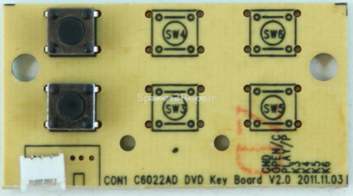Cello C32109F V2 - DVD Buttons - C6022AD DVD Key Board V2.0