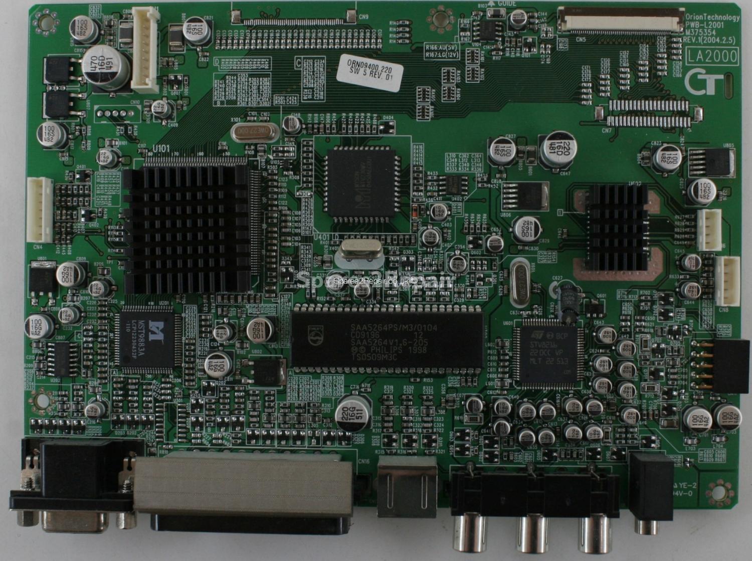 Digix LA 2000 - Main AV - PWB-L2001 - M375354 - REV.1 - ORN09400.220 - SW 5 REV. 01
