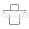 Button - 3876529003 Knob inox [Electrolux Aeg]
