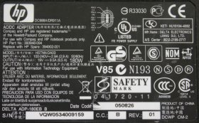 Hewlett Packard - Charger - HSTNN-DA03 - DC688A/DR911A - 393948-004 - ADP-180EB B - 19V 9.5A (Original)