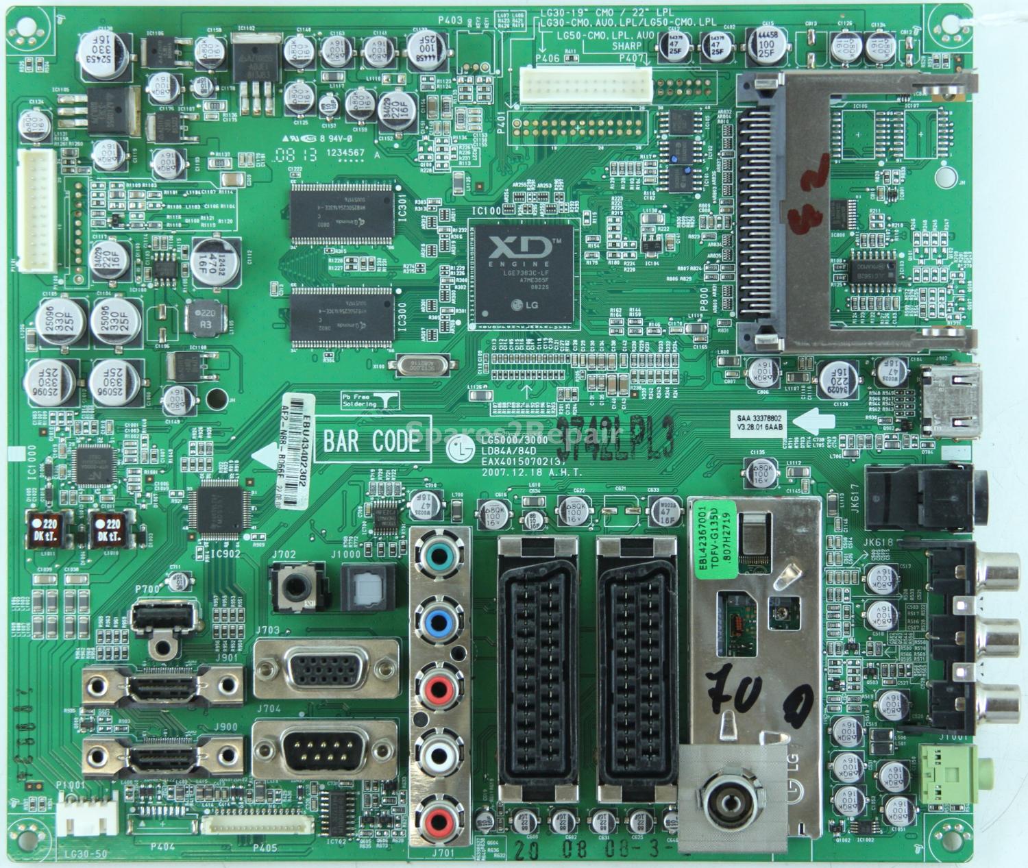 LG 42LG3000 - Main AV - EBU43402302 - EAX40150702(3) - LG5000/3000 - LD84A/84D
