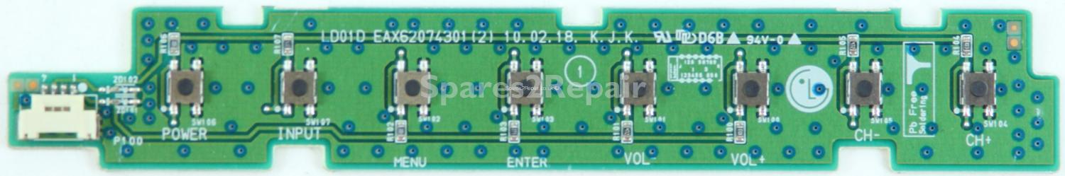LG 32LE45/46 - Buttons - EAX62074301 (2) - 10.02.18. K.J.K (Without Plasctic)