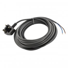 Universal Grey Cable & 13A Plug Assembly (2-Core x 0.75mm, 10m)