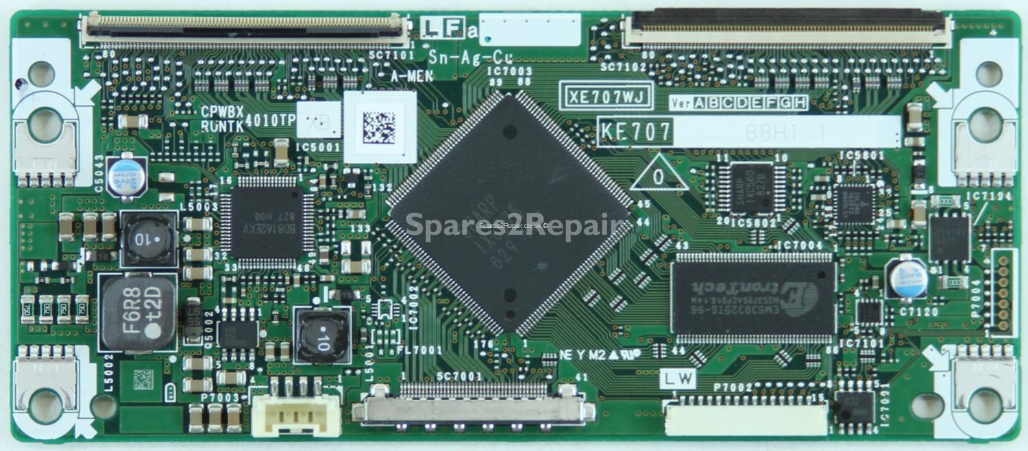 Sharp LC-37D65E - LVDS - XE707WJ - KE707-88H1 1 - CPWBX4010TP XB - RUNTK4010TP XB