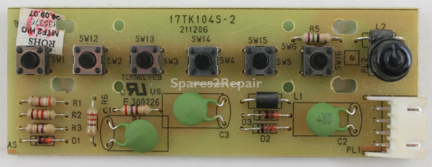 Waltham DTV1500V - Buttons - 17TK104S-2 - 211206